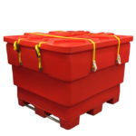 rotatable DOT plastic bulk container