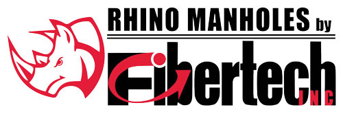 Rhino manholes by Fibertech Inc logo