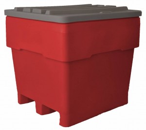 plastic bulk container with lid