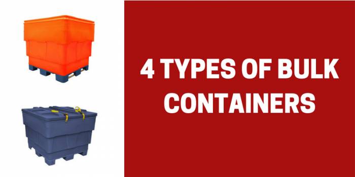 4 types of plastic combo bins