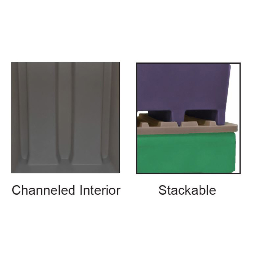 2-series channeled interior and stackable