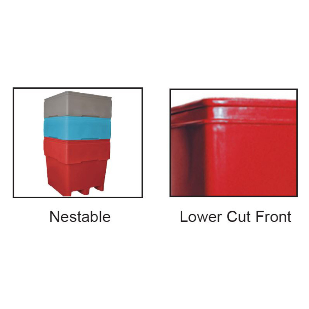 2-series nestable and lower cut front